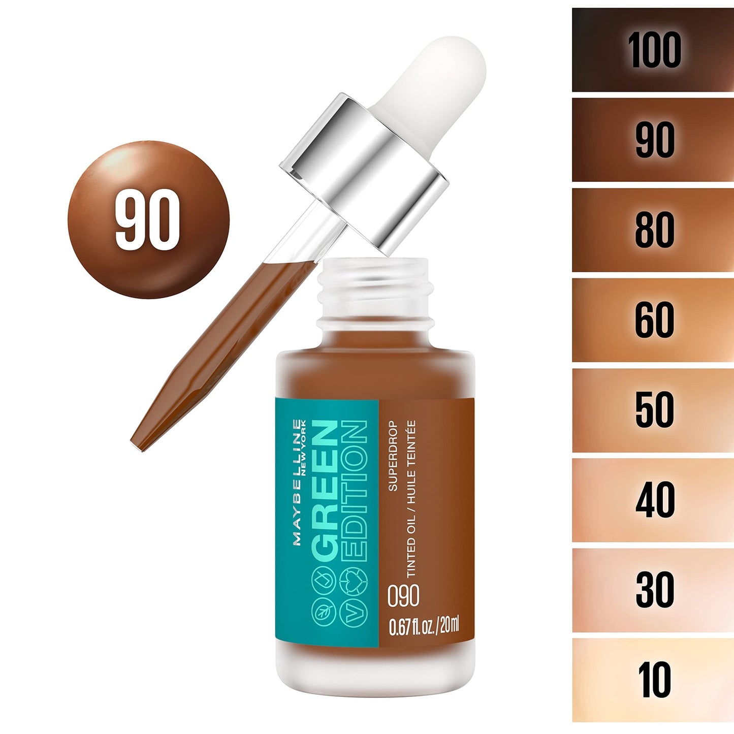 Maybelline Green Edition Superdrop Tinted Oil Base Makeup 090