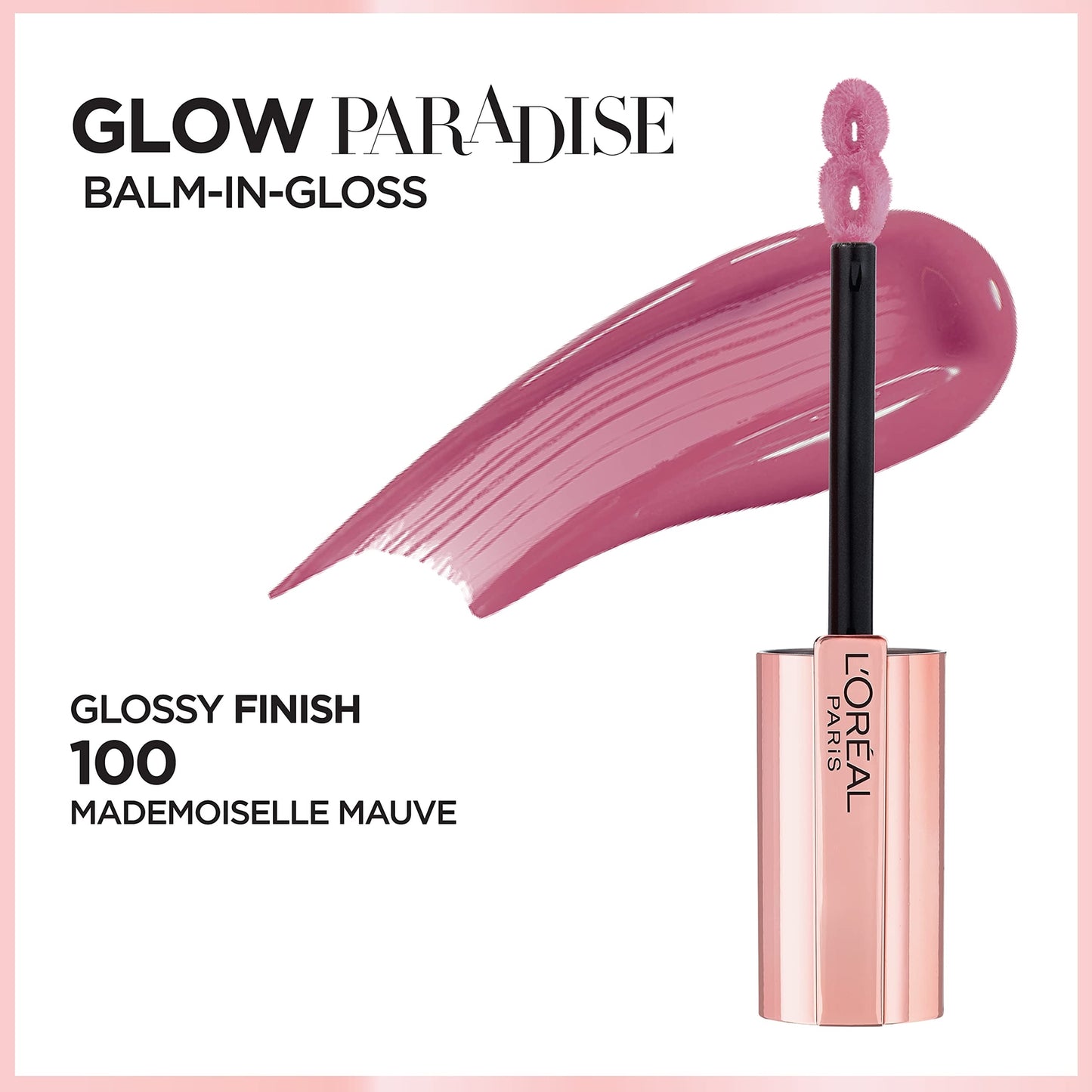 L'Oreal Paris Glow Paradise Hydrating Lip Balm-in-Gloss Mademoiselle Mauve #100