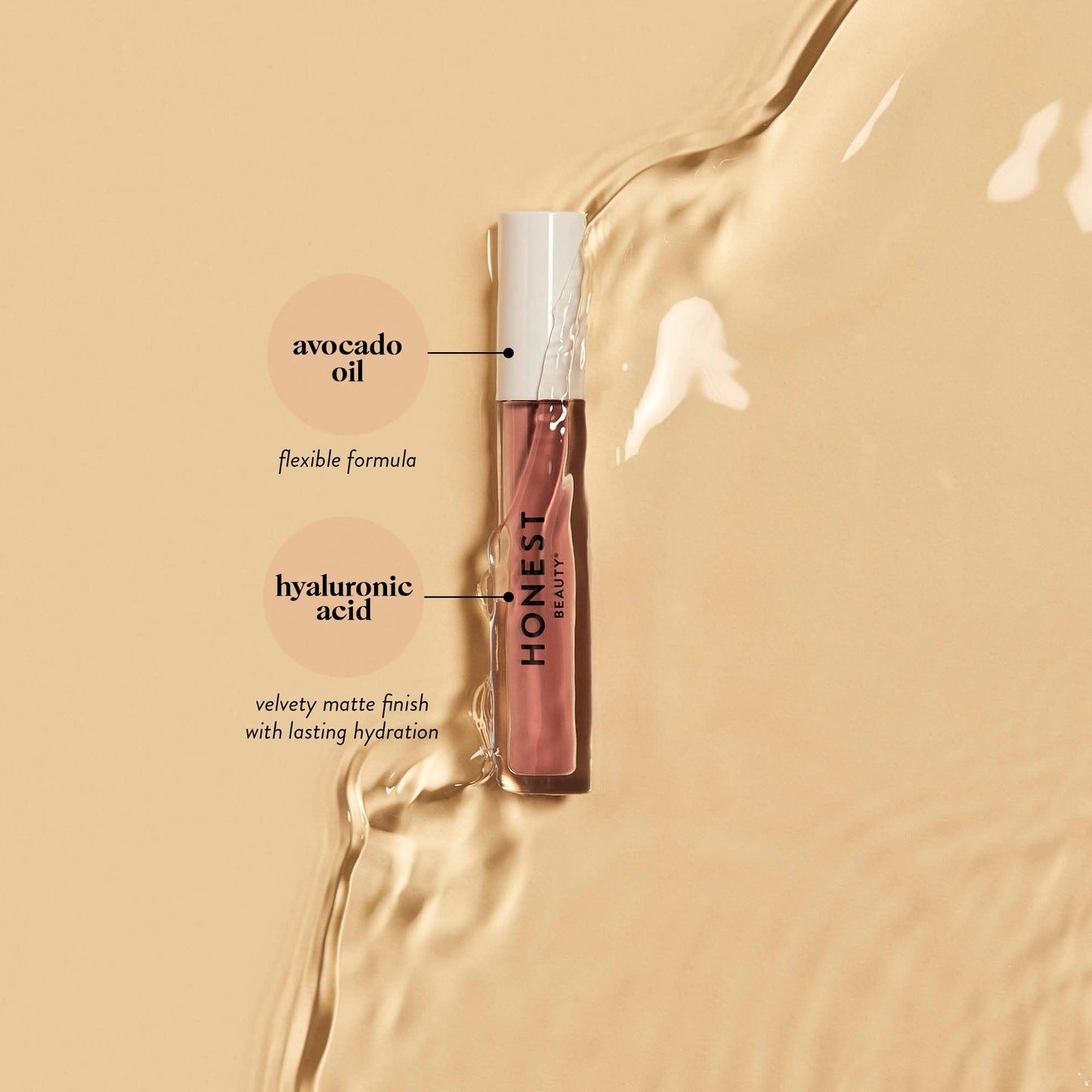 Honest Beauty Hydrating Liquid Lipstick Fearless 12 fl oz