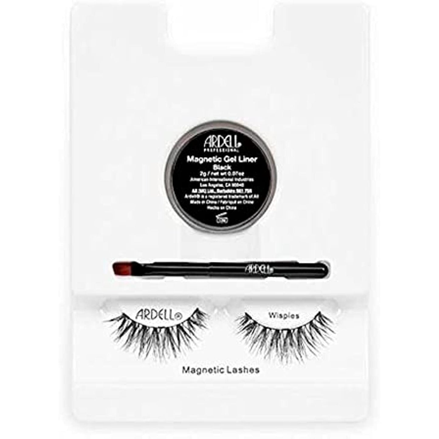 Ardell Magnetic Gel EyeLiner & False Lashes Wispies Black 1 set