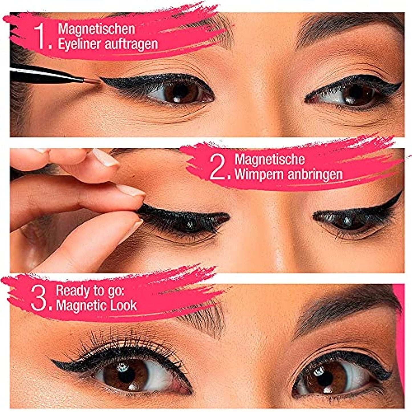 Ardell Magnetic Gel EyeLiner & False Lashes Wispies Black 1 set