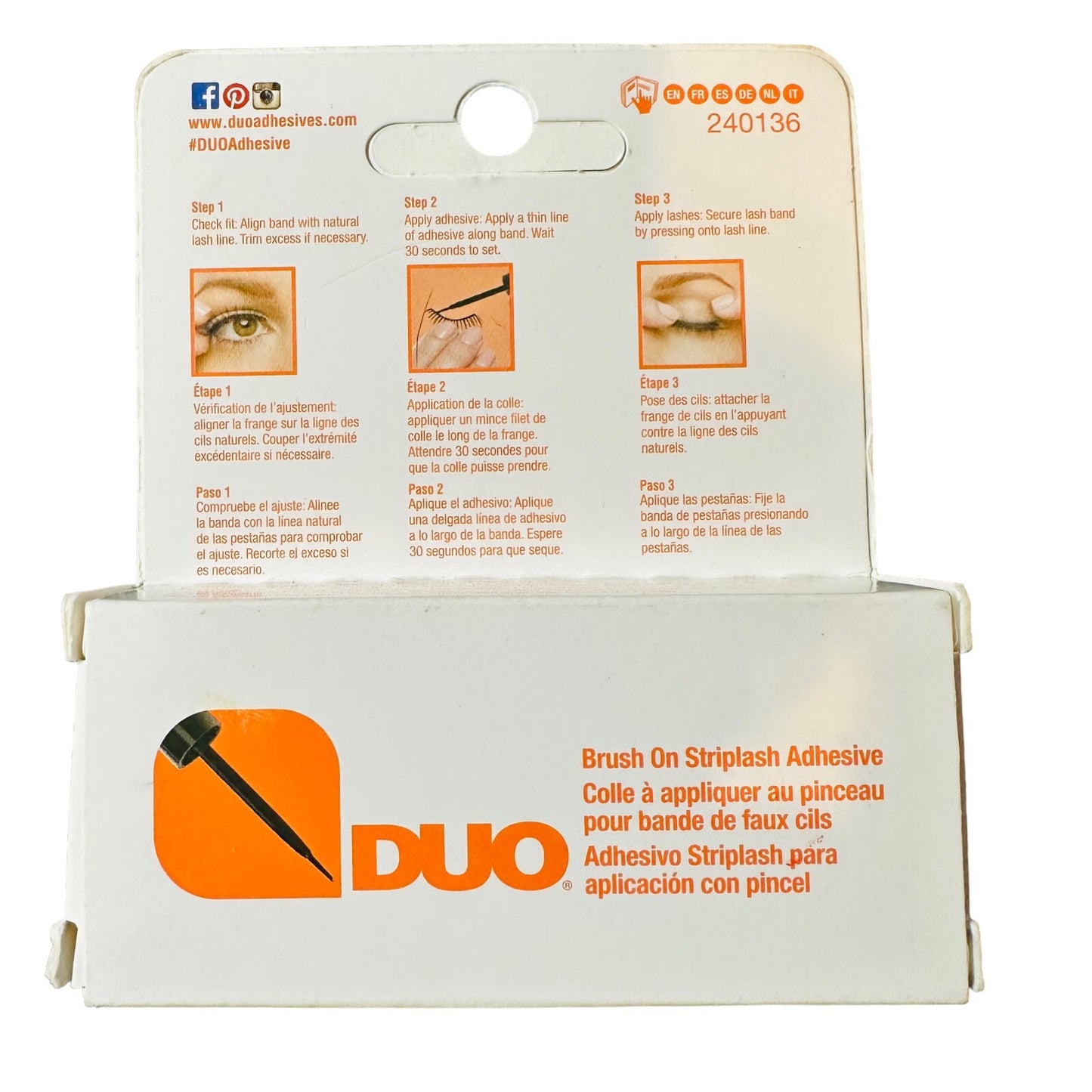 Ardell Duo Brush on Dark Striplash Womens Ardell Eye Lashes Makeup