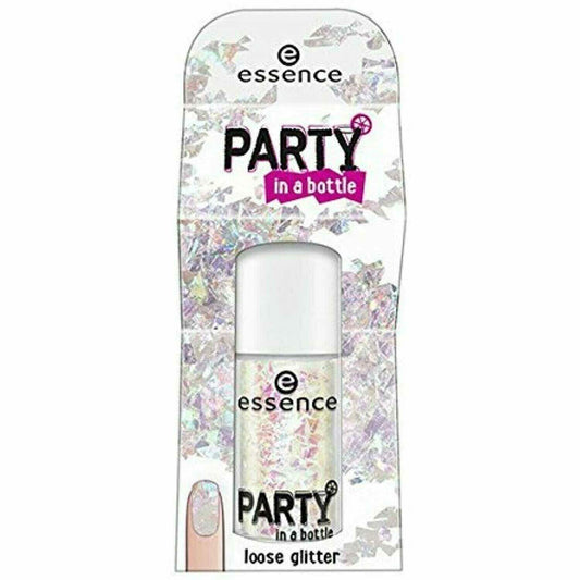 Lot Of 3 Bottles Essence Party In a Bottle Loose Glitter For Nails 01 Party