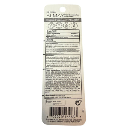 Almay Clear Complexion Concealer 9mL Salicylic Acid Acne-Targeting New