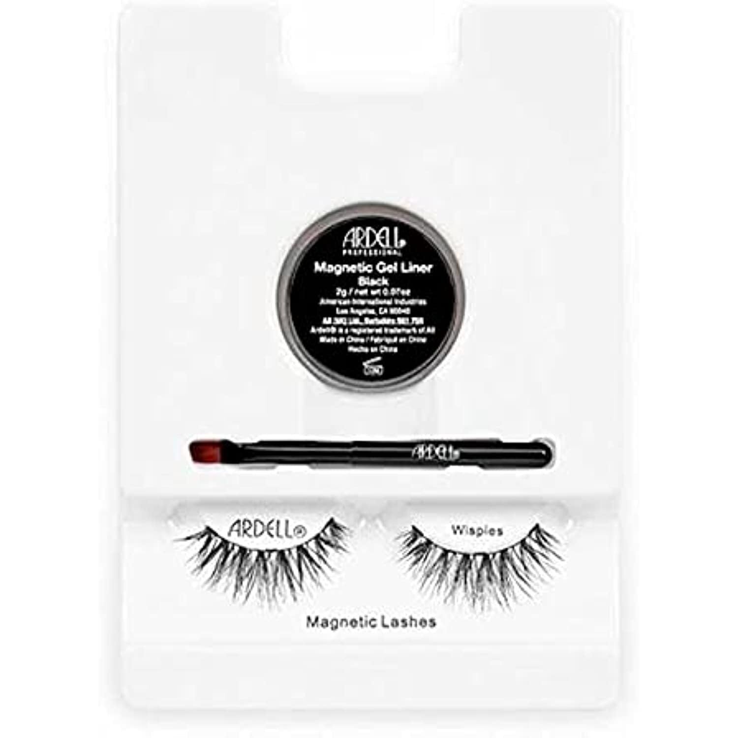 Ardell Magnetic Gel EyeLiner & False Lashes Wispies Black 1 set
