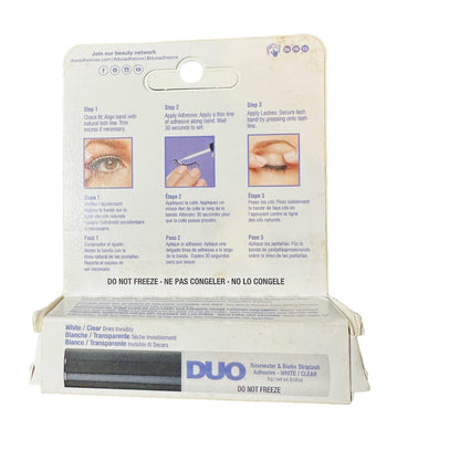 Ardell DUO Rosewater & Biotin Striplash Adhesive White Clear