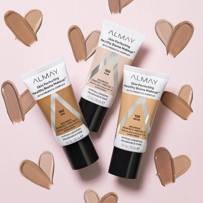 Almay Skin Perfecting Healthy Biome Foundation Prebiotic Complex SPF 25 150 Tan