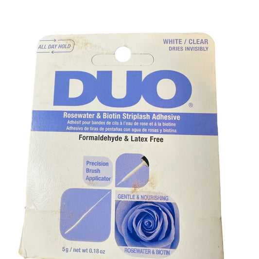 Ardell DUO Rosewater & Biotin Striplash Adhesive White Clear