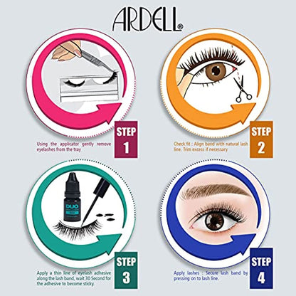 Ardell Magnetic Gel EyeLiner & False Lashes Wispies Black 1 set