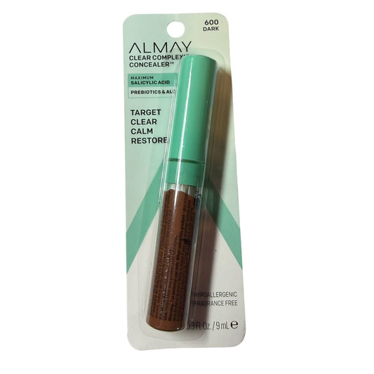 Almay Clear Complexion Concealer 600 Dark 0.3 Fl Oz With Salicylic Acid Sealed