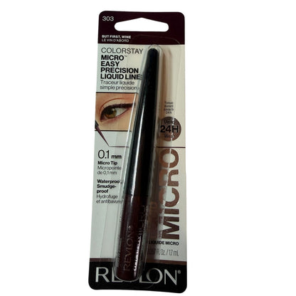 Revlon ColorStay Micro Liquid Liner 0.1mm Tip 303 But First Wine Sealed