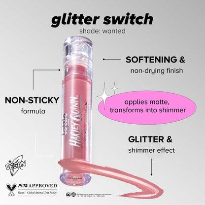 Lottie London Transforming Liquid Lipstick in Wanted nude pink shade
