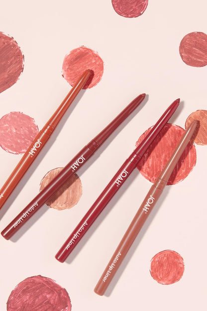 JOAH Auto Lip Liner Creamy Lip Pencil with Matte Finish or Full Lip Wear