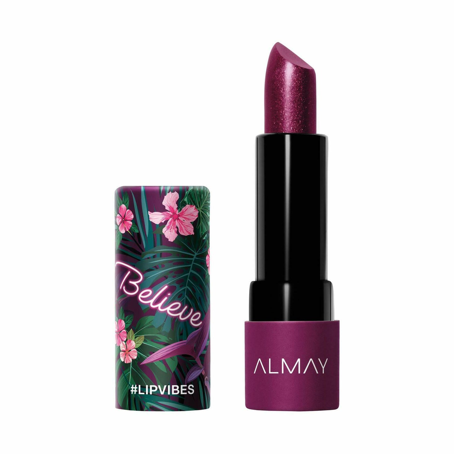 Almay Lip Vibes Lipstick with Vitamin E Oil & Shea Butter  280 Believe 0.14 Oz