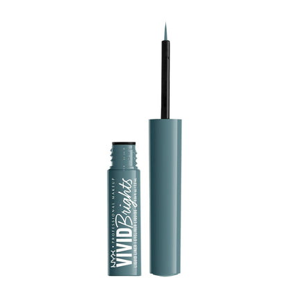 NYX PROFESSIONAL MAKEUP Vivid Brights Liquid Eyeliner Precise Tip Cyan Simp