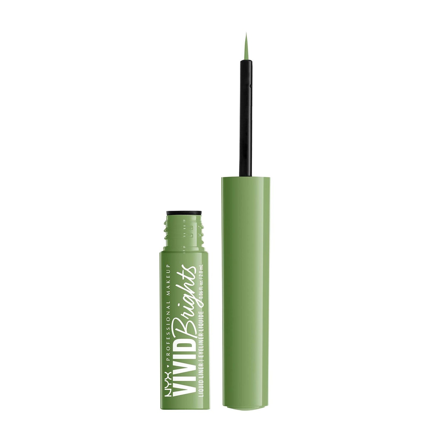 NYX PROFESSIONAL MAKEUP Vivid Brights Liquid Eyeliner Precise Tip Ghosted Green