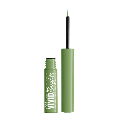 NYX PROFESSIONAL MAKEUP Vivid Brights Liquid Eyeliner Precise Tip Ghosted Green