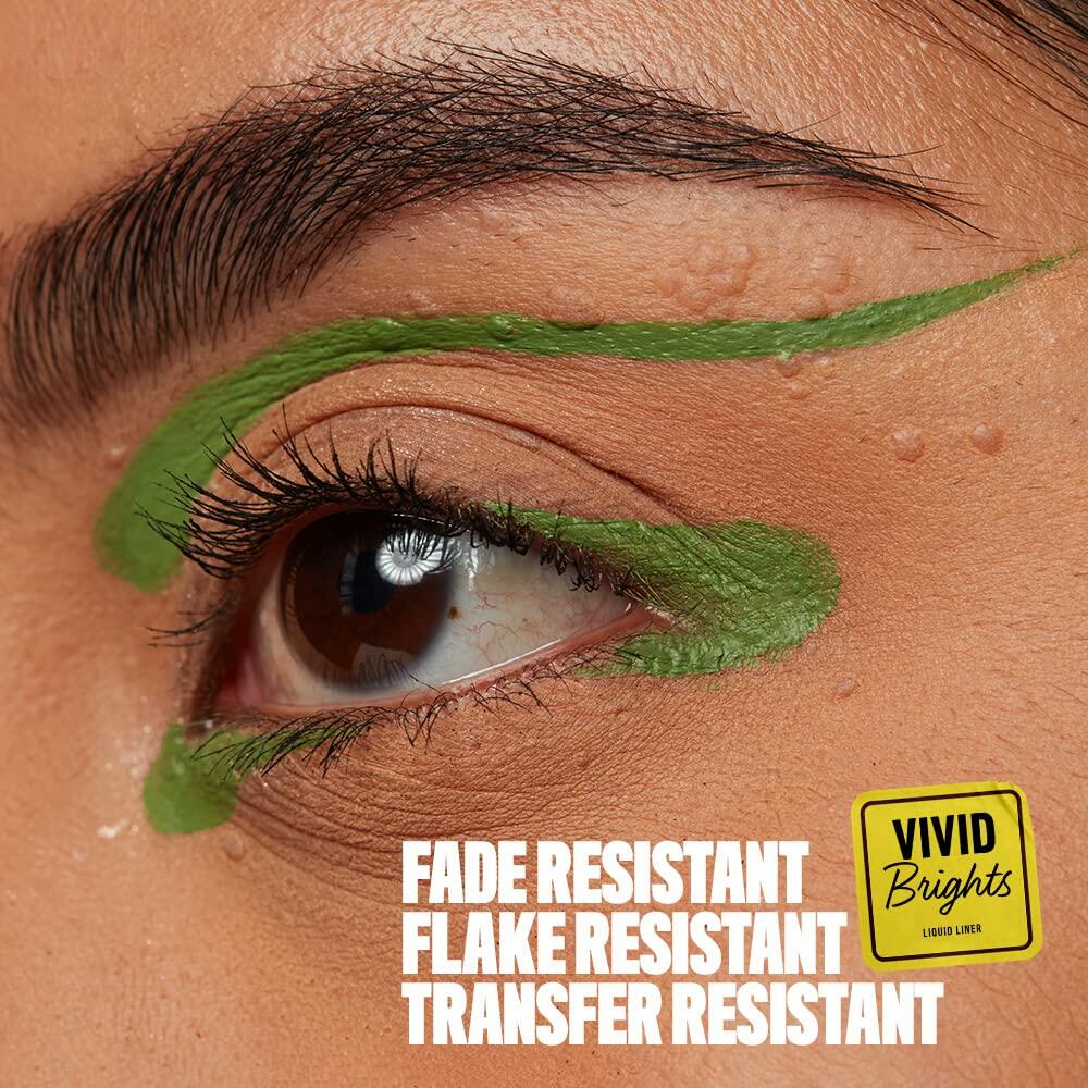 NYX PROFESSIONAL MAKEUP Vivid Brights Liquid Eyeliner Precise Tip Ghosted Green
