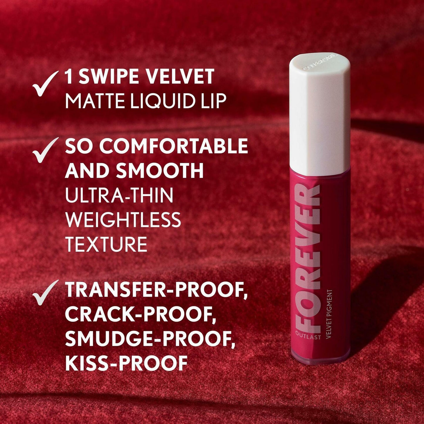 CoverGirl Outlast Forever Velvet Pigment 250 Velvet Waves Matte Lipstick